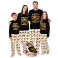 thumbnail image 1 of Funny Thanksgiving Matching Family And Dog Pajamas, Chaos Thanksgiving Pajama Set, Standard And Plus Sizes, 1 of 7
