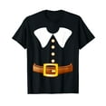 thumbnail image 1 of Funny Thanksgiving Pilgrim Costume for Men Boys Black T-Shirt, 1 of 5