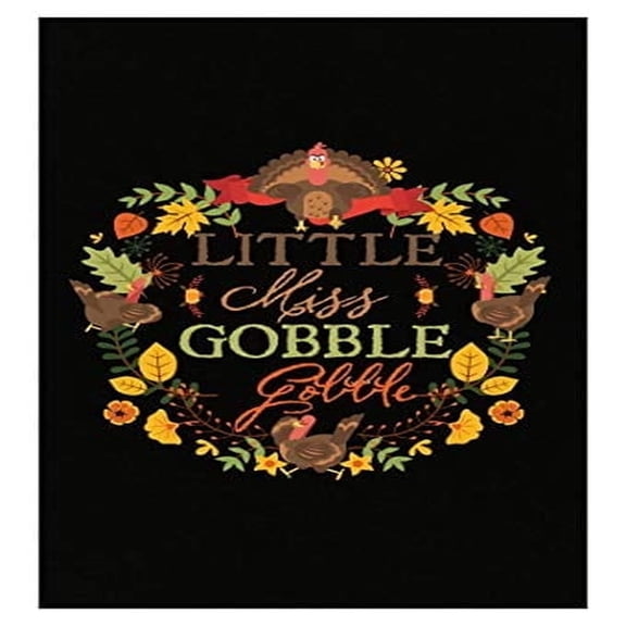 Thanksgiving Poster - Holiday Decor - Little Miss Gobble Turkey Humor Gift