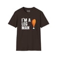 thumbnail image 1 of Funny Thanksgiving Shirt - I'm a leg man - Unisex Softstyle Tee, 1 of 2