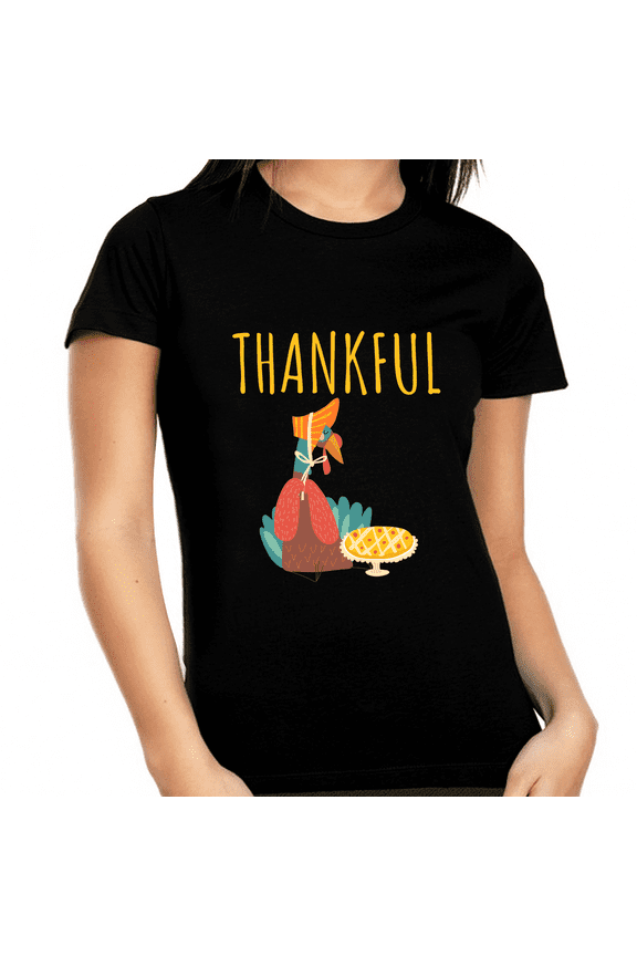 Funny Thanksgiving Shirt Plus Size Turkey Shirt Cute Fall Shirts Women Plus Size Thankful Shirts for Women