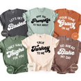 thumbnail image 1 of Funny Thanksgiving Shirt Talk Turkey To Me Shirt Letamp39s Get Basted Turkey TeePour Some, 1 of 2
