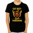 thumbnail image 1 of Funny Thanksgiving Shirts for Boys Beef Shirt Thanksgiving Shirt Funny Turkey Shirt for Kids Fall Shirts, 1 of 5