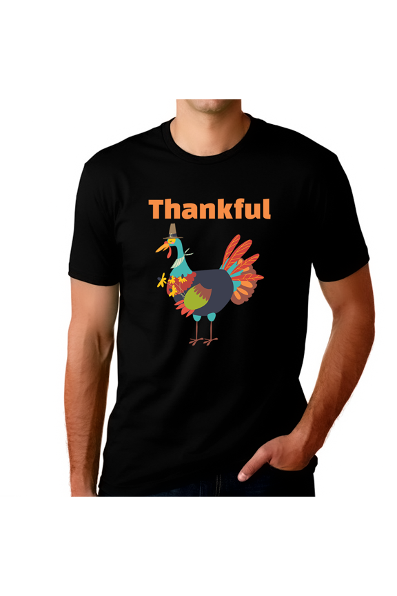 Funny Thanksgiving Shirts for Men Cool Fall Clothes for Men Cute Fall Shirts for Men Funny Turkey Shirt