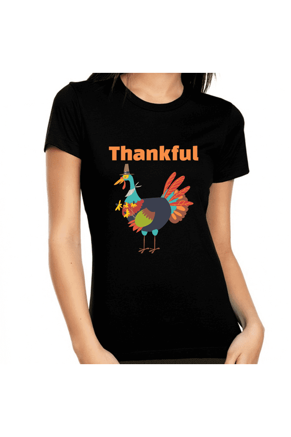 Funny Thanksgiving Shirts for Women Fall Clothes for Women Cute Fall Tops for Women Cute Turkey Shirt