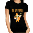 thumbnail image 1 of Funny Thanksgiving Shirts for Women Thanksgiving Gifts Fall Tshirts for Women Cute Fox Shirt Thankful Shirts, 1 of 6
