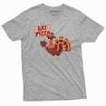 thumbnail image 1 of Funny Thanksgiving T-shirt Turkey Eat Pizza Cool Graphic Mens Tee Shirt (4X-Large Grey), 1 of 6