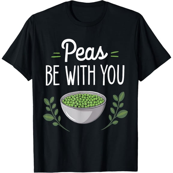 Funny Thanksgiving Tee | Family Matching Peas Be With You T-Shirt