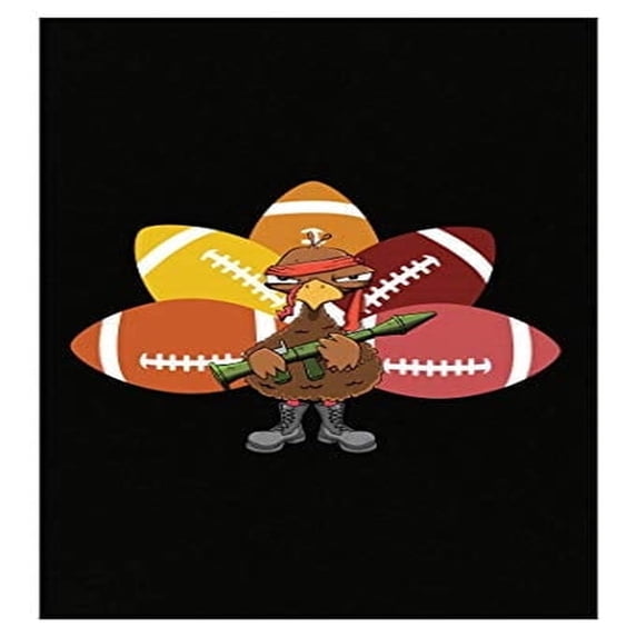Thanksgiving Turkey Football Poster - Wall Decor for Holiday Celebrations Gift