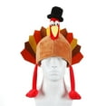 thumbnail image 1 of Funny Thanksgiving Turkey Hat with Dangling Legs, One-Size Super Soft Fabric Costume Hat for Men & Women, Holiday Party Accessory for Christmas, Thanksgiving & Events, 1 of 4
