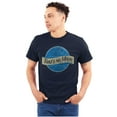 thumbnail image 1 of That's No Moon Blue Beer Space Robot Plus Size Crewneck Graphic Tee Shirt Brisco Brands 2X, 1 of 4