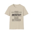 thumbnail image 1 of Funny The Architect Has Retired Senior Grandpa Worker Gag Novelty Architect Retirement Work Women Men Dad Wife Unisex Softstyle T-Shirt, 1 of 4