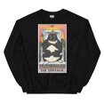 thumbnail image 1 of Funny The Emperor Standing Chonky Cat Meme Tarot Card Sweatshirt,Forest Green color,size 5XL, 1 of 5
