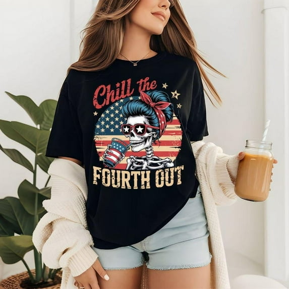 Funny The Fourth Out T Shirt, Patriotic Halloween Shirt, Funny 4th of July Shirt for Independence TH070636
