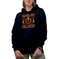 thumbnail image 1 of Funny The More I Work & Practice, The Luckier I Seem to Get Quote, Golf Player, Golfing or Golfer Themed Merch Gift, Navy Blue Hooded Sweatshirt or Hoodie, Small, 1 of 5