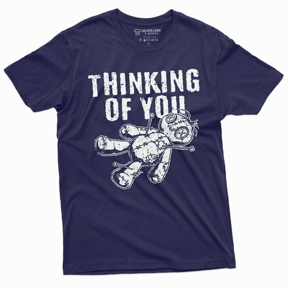 Funny Thinking Of You T-Shirt Halloween Creepy Voodoo Doll Horror Tee Shirt