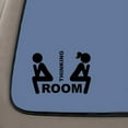 thumbnail image 1 of Funny Thinking Room Door Decal | Black Vinyl Decal | 7.5-Inches Wide | Car Truck Van SUV Laptop Macbook Wall Decals, 1 of 1