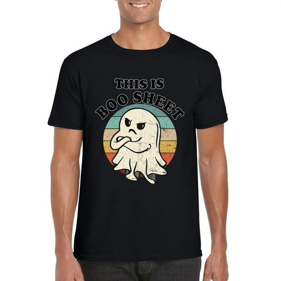 Funny This Is Boo Sheet Ghost Halloween Pun Costume Party Unisex T-Shirt