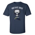 thumbnail image 1 of Funny This Place Sucks Adult Short Sleeve T-Shirt-Navy-4XL, 1 of 4