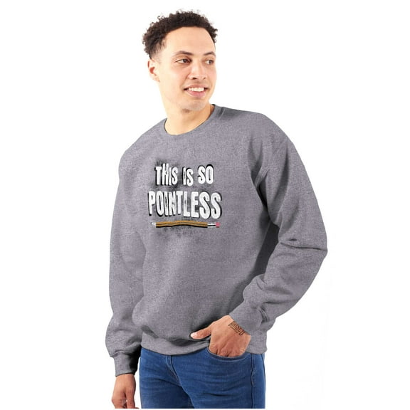 Funny This is so Pointless Joke Sweatshirt for Men or Women Brisco Brands S