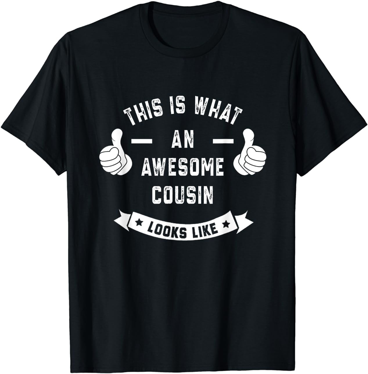 This Is What AN Awesome Cousin Looks Like Blanc T-shirt