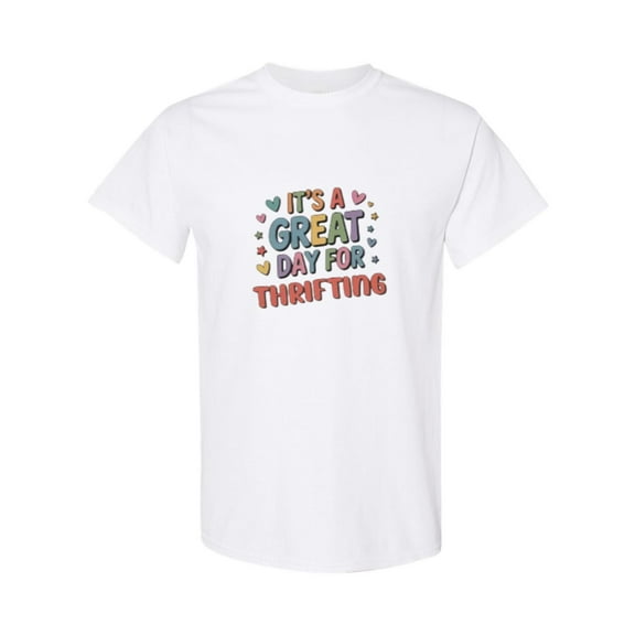 Funny Thrift Lover Graphic Shopping Humor Vintage Finds Style Quote T-Shirt, for men & women, up to size 5XL