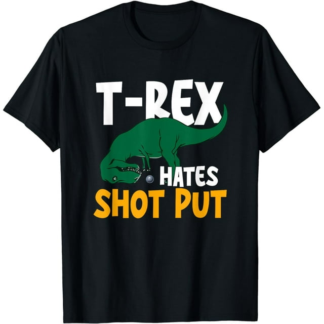 Funny Thrower Shot Put Track And Field Throwing Dino TShirt