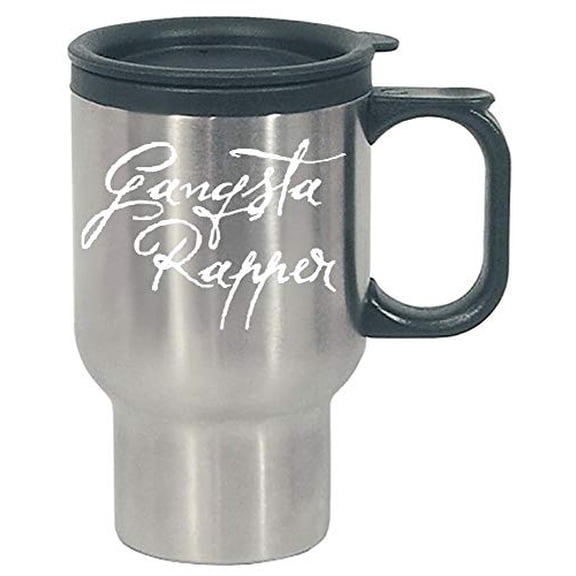 Funny Thug - Gangsta Rapper - Hip Hop Music - Stainless Steel Travel Mug