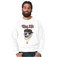 thumbnail image 1 of Funny Thug Life Troll Face Meme Unisex Plus Size Sweatshirt Brisco Brands 2X, 1 of 5