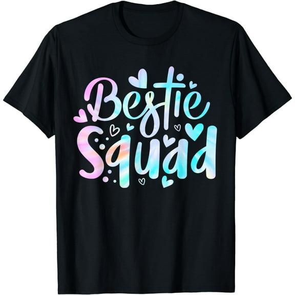 Funny Tie Dye Best Friend Matching Bestie Squad BFF Cute T-Shirt