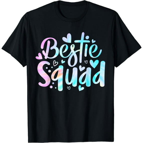 Funny Tie Dye Best Friend Matching Bestie Squad BFF Cute T-Shirt