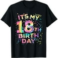 thumbnail image 1 of Funny Tie Dye Its My 18th Birthday 18 Year Old Bday Shirt T-Shirt, 1 of 4