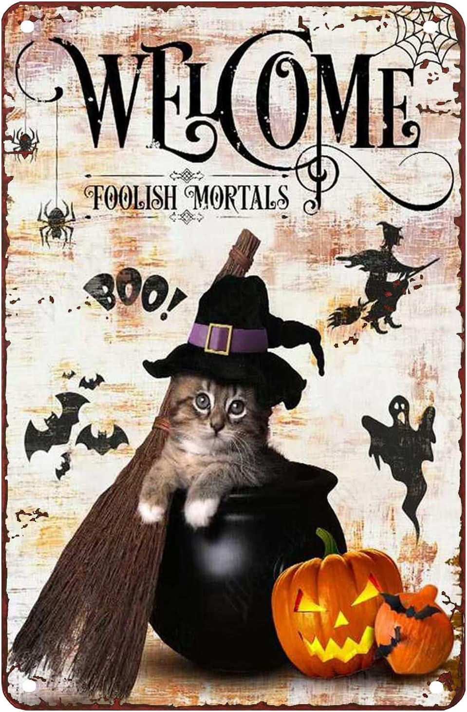 KEEPAEON Funny American Shorthair Cat Bathroom Tin Sign - 12x8 Inch Retro Metal Wall Art For Home, Bar, Or Farm Decor (Design 5681) - View #10