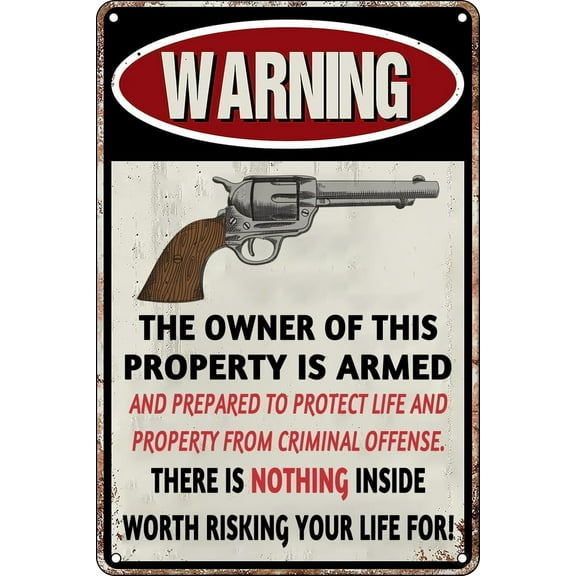 Funny Tin Signs｜No Trespassing Private Property Signs Aluminium Tin Sign, Vintage Antique Plaque Poster,de07bB69, 6" x 8"