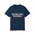 thumbnail image 1 of Funny To Do List Kickboxing Retirement Fighters Boxing Gag | Novelty Paintball Retired Job Working Men Women Unisex Garment-Dyed T-shirt, 1 of 4
