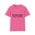 thumbnail image 1 of Funny To Do List Meat Cutter Retirement Butcher Meat Packer Novelty Meat Cutter Retired Men Women Meat slicer Unisex Softstyle T-Shirt, 1 of 4