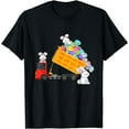 thumbnail image 1 of Funny Toddler Easter Egg Hunt Construction Truck Bunny T-Shirt, 1 of 3