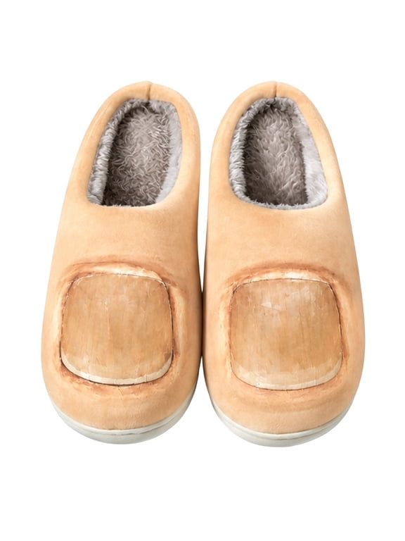 Funny Toe Slippers for Women and Men, Novelty Closed Toe House Shoes with Quirky Toes, Soft Warm Plush Indoor Footwear, Cozy Gag Gift