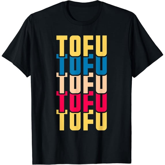 Funny Tofu Retro Vintage Vegan Vegetarian Foodie Gift T-Shirt