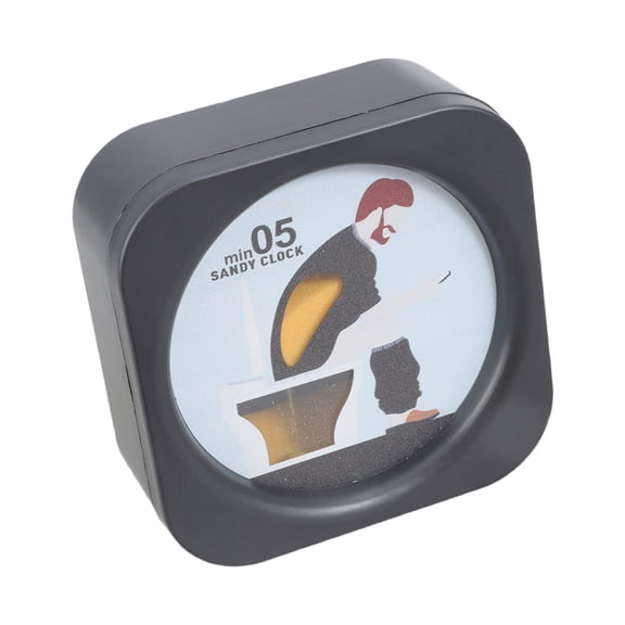 Funny Toilet Design Sand Clock 5 Minutes Bathroom Timer Space Saving Decoration Plastic For Modern Restroom Use