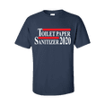 thumbnail image 1 of Funny Toilet Paper and Hand Sanitizer 2020 Election Short Sleeve T-shirt-Navy-xl, 1 of 4