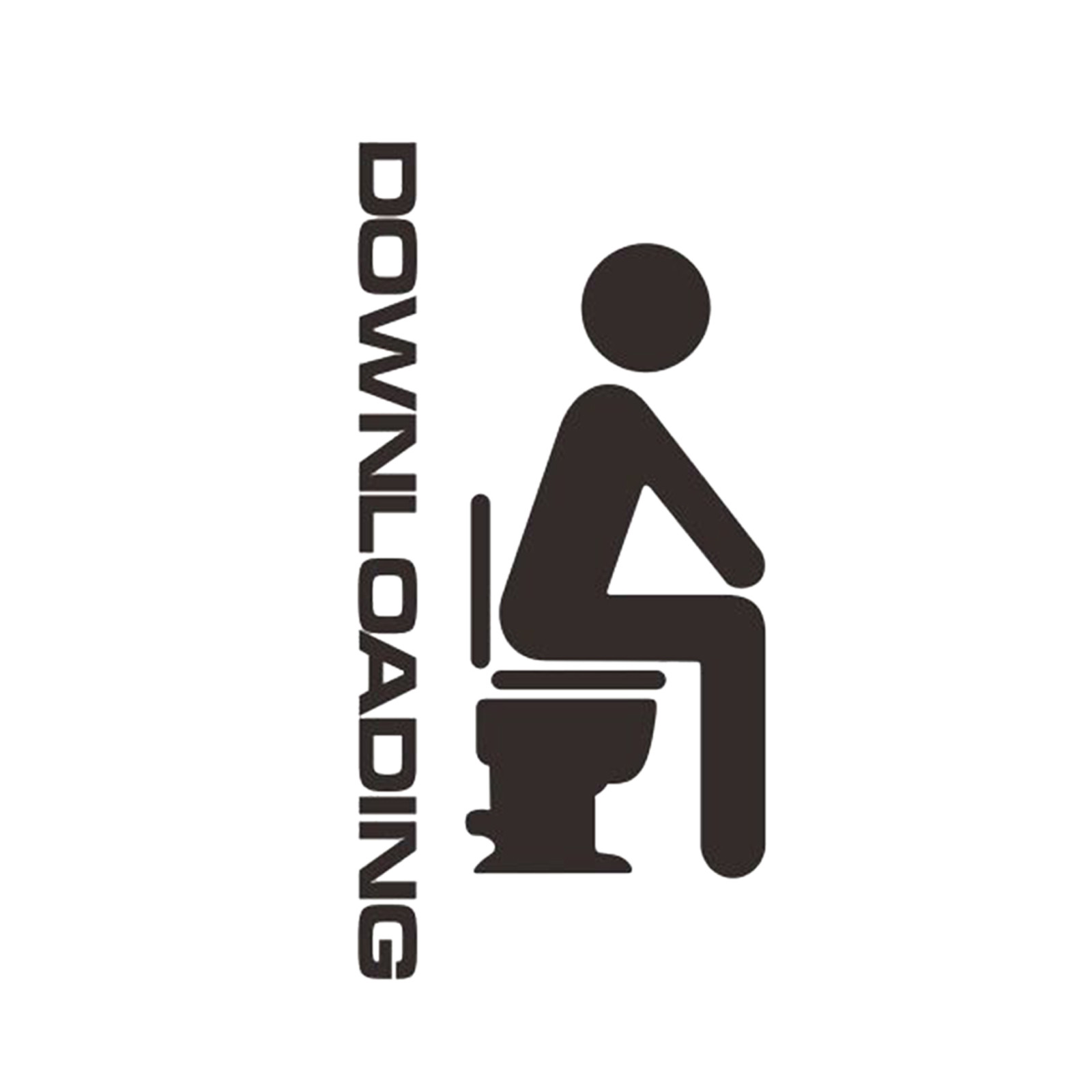 Funny Toilet Sticker Waterproof Wall Decals Bathroom Wall Stickers
