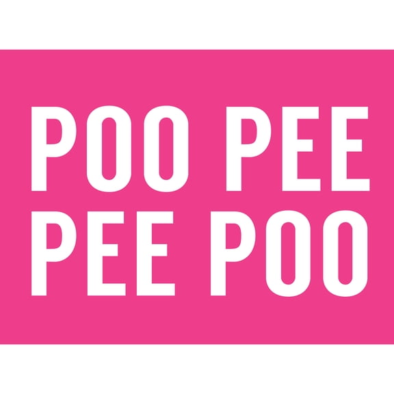 Funny Toilet Wall Art Poo Poo Pee Pee Bathroom Sign Decor Unframed Wall Art Print Poster Home Decor Premium