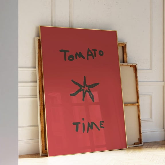 Funny Tomato Kitchen Print: Veggie Art Poster UNFRAMED PAPER POSTER, Home Decor, Vintage Gift, Living Room Dercor