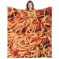 thumbnail image 1 of Funny Tomato Spaghetti Blanket Soft Warm Food Pasta Plush Throw Blankets for Couch Bed Sofa Home Decor 50"x40", 1 of 7