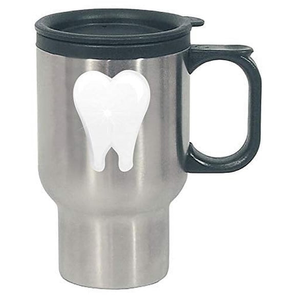 Funny Tooth - Enamel Root - Dental Humor - Stainless Steel Travel Mug