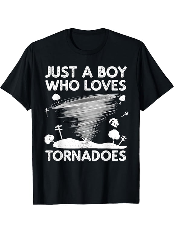 t-shirt Funny Tornado Art For Men Boys Weather Storm Tornado Chaser T-Shirt.