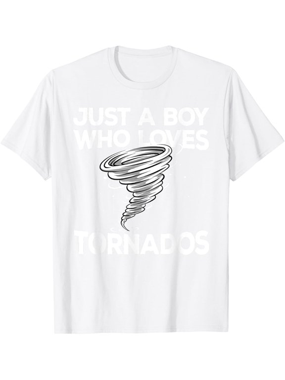 Funny Tornado Boys Kids Hurricane T-Shirt men and women can wear, black, white, gifts