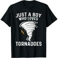 thumbnail image 1 of Funny Tornado Boys Kids Storm Chasing Weather Meteorologis T-ShirtMen and women, Black T-shirt, size: Extra large, 1 of 4