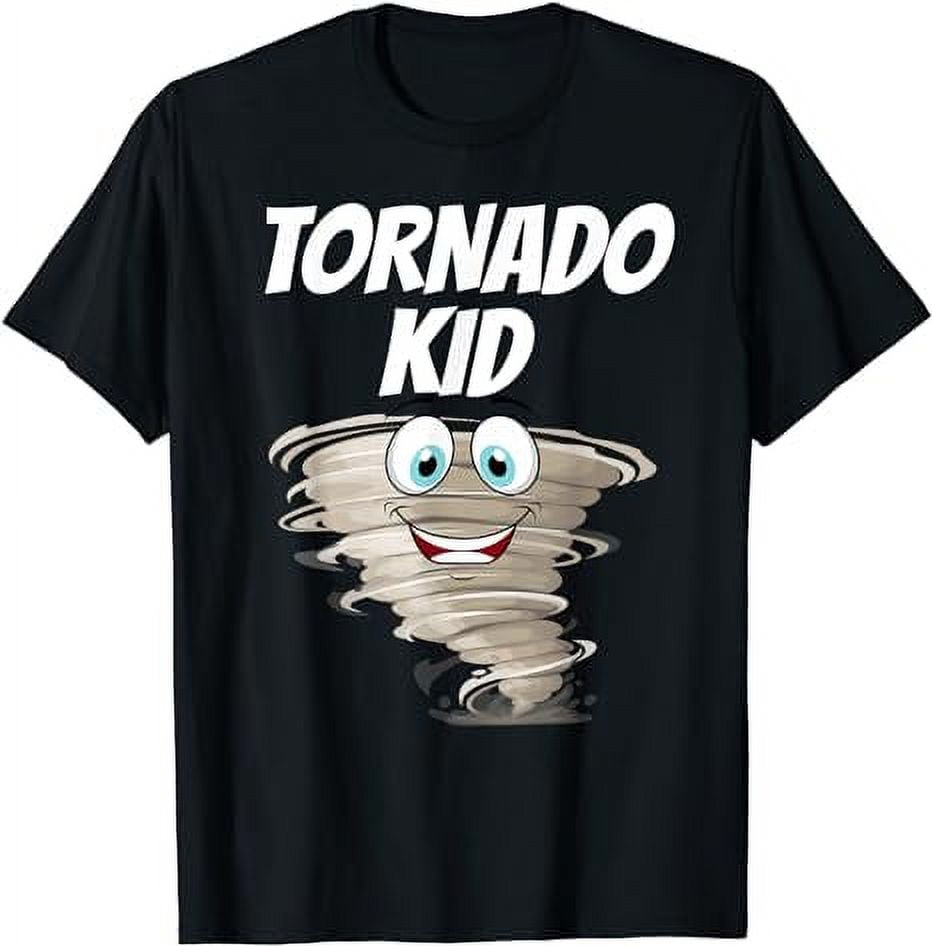 Funny Tornado Design For Kids Boys Girls Cyclone Storm Lover T-Shirt ...